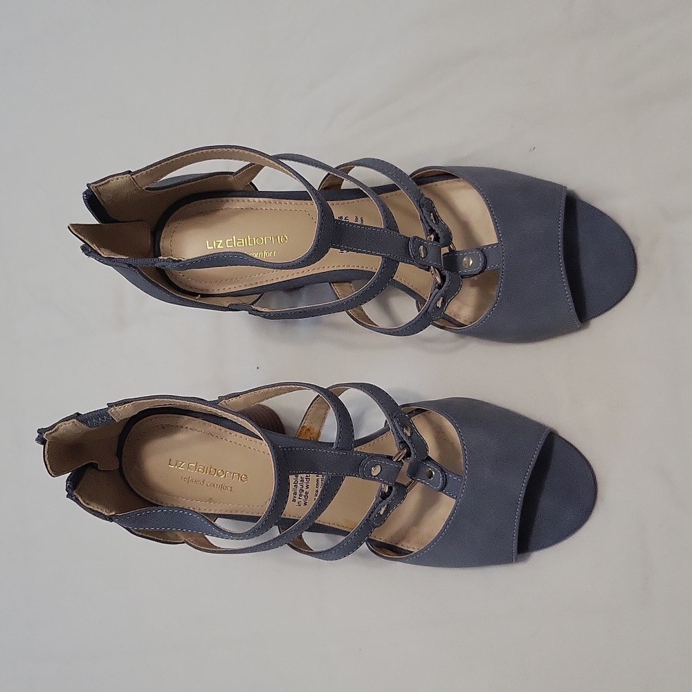 Blue strappy sandal